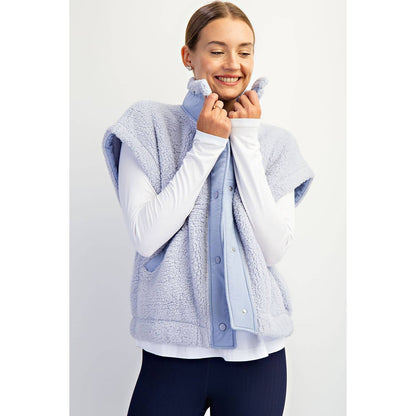 OVERSIZED MICRO SHERPA VEST
