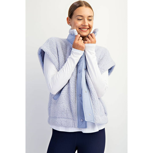 OVERSIZED MICRO SHERPA VEST