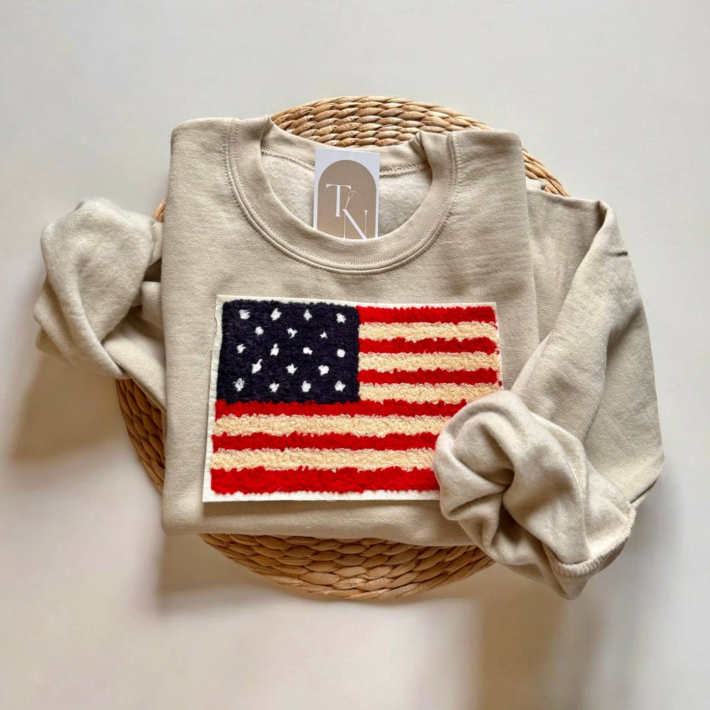 American Flag Sweatshirt, USA Flag Sweater
