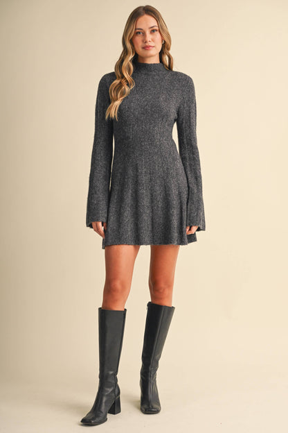 Ribbed Sweater Mini Dress