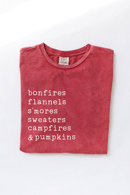 BONFIRES FLANNELS Mineral Graphic Top