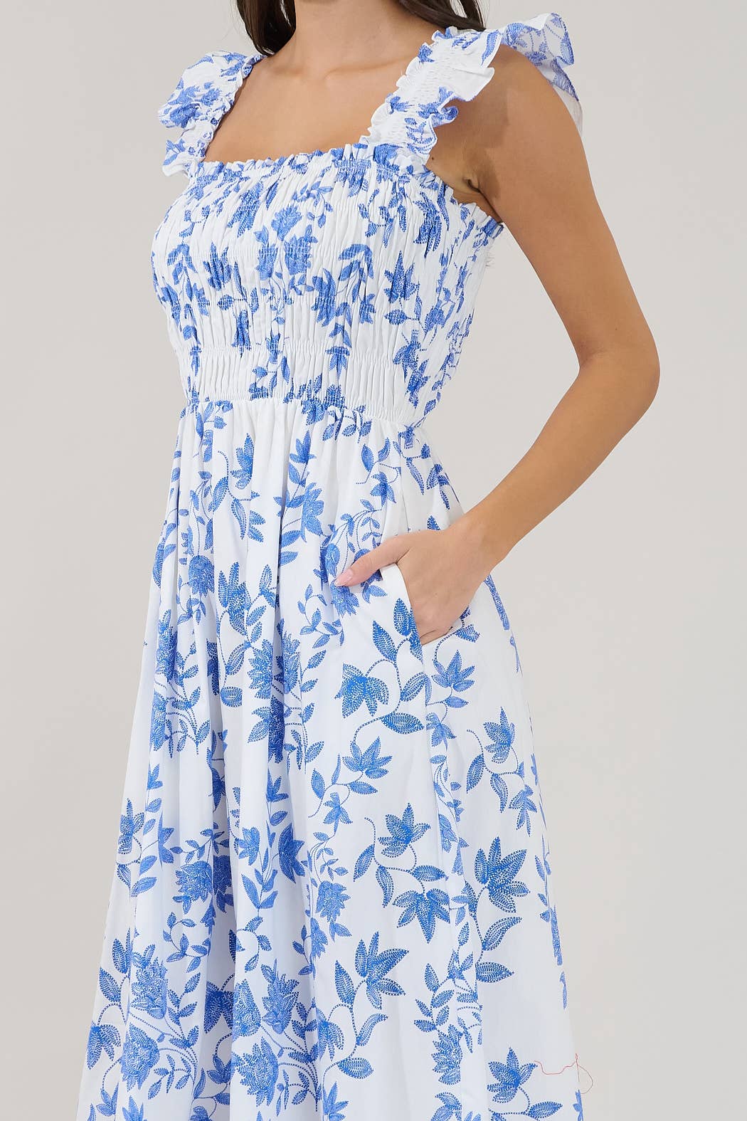 Heidi Smocked Midi Dress