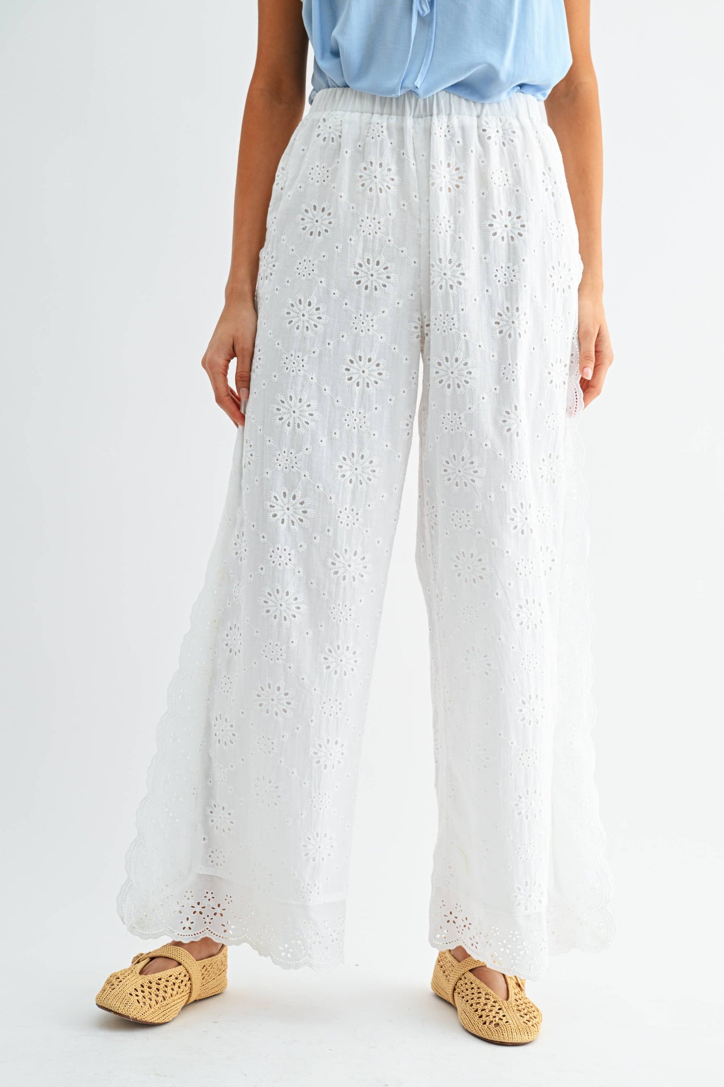 Broderie Anglaise pant