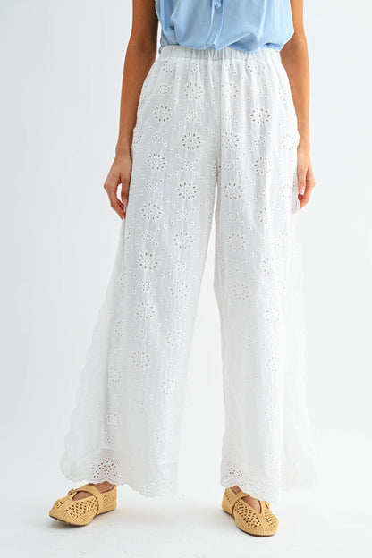 Broderie Anglaise pant