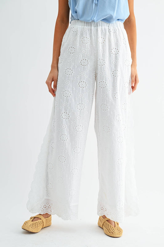 Broderie Anglaise pant