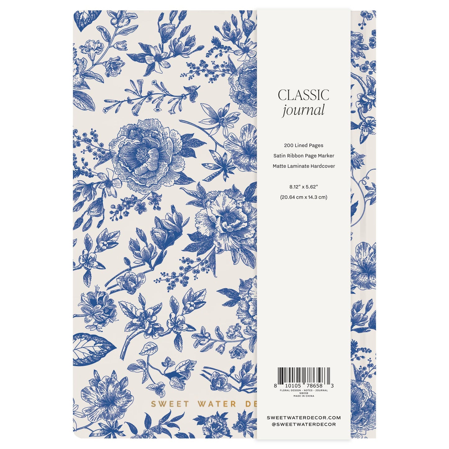 Blue Delft Notes Journal - Home Decor