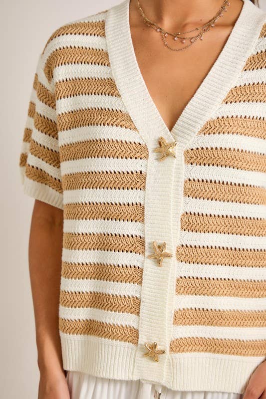 Nautical Stripe Cardigan