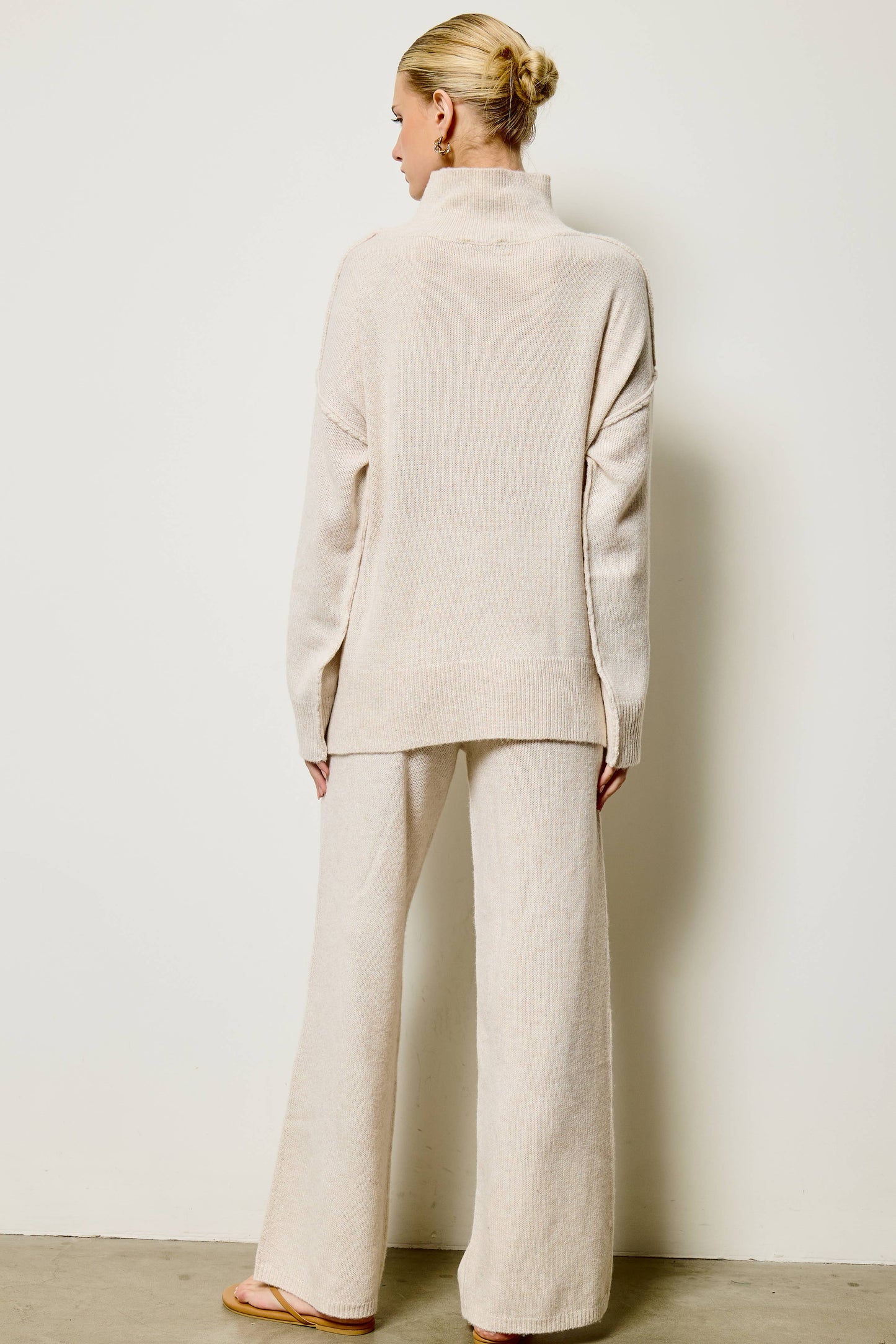 Mock Neck Knit Sweater & Pants