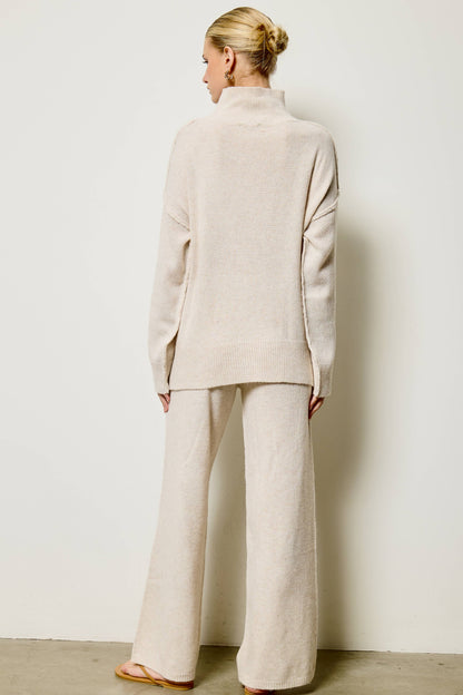 Mock Neck Knit Sweater & Pants