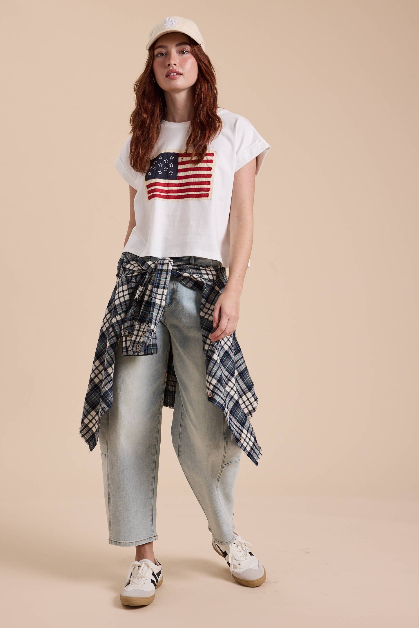 T4008   FLAG COTTON TOP