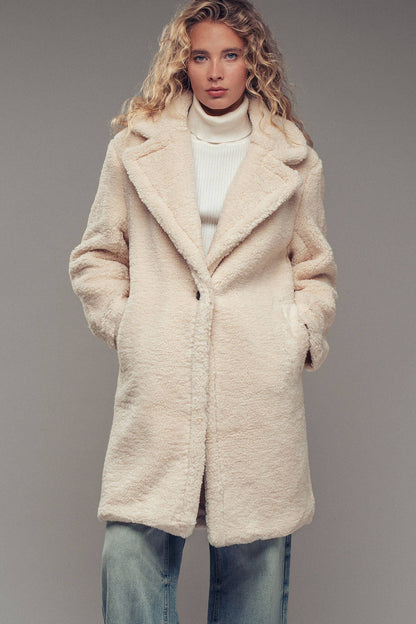 Cozy Longline Teddy Coat