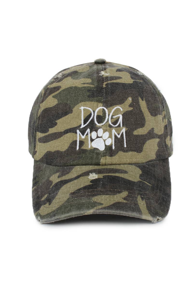 Dog Mom Camo Cap