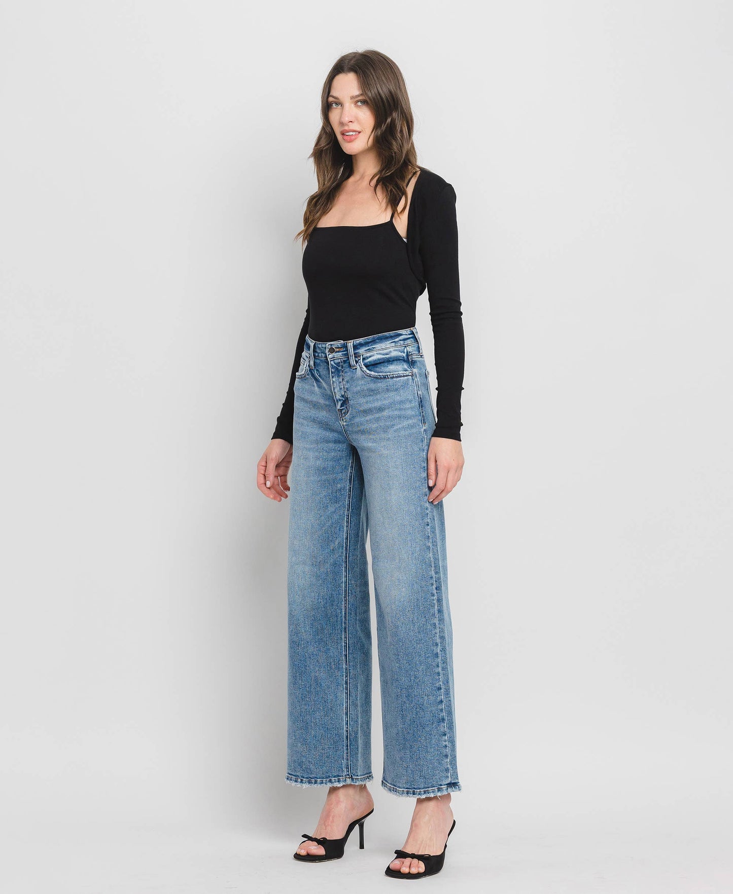High Rise Wide Leg Jeans