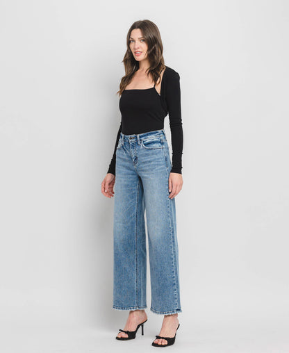 High Rise Wide Leg Jeans