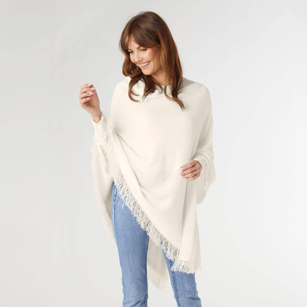 Poncho with Fringe