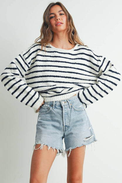 Striped Knit Sweater