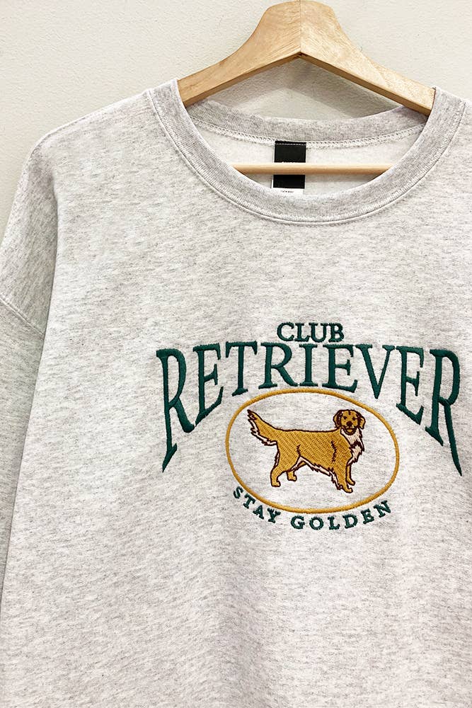 Embroidered Retriever Club Sweatshirt