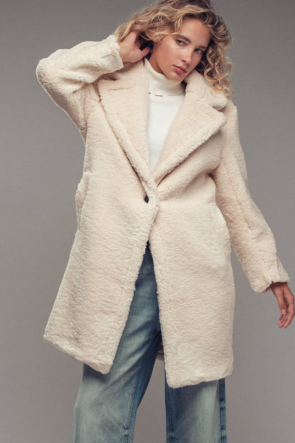 Cozy Longline Teddy Coat
