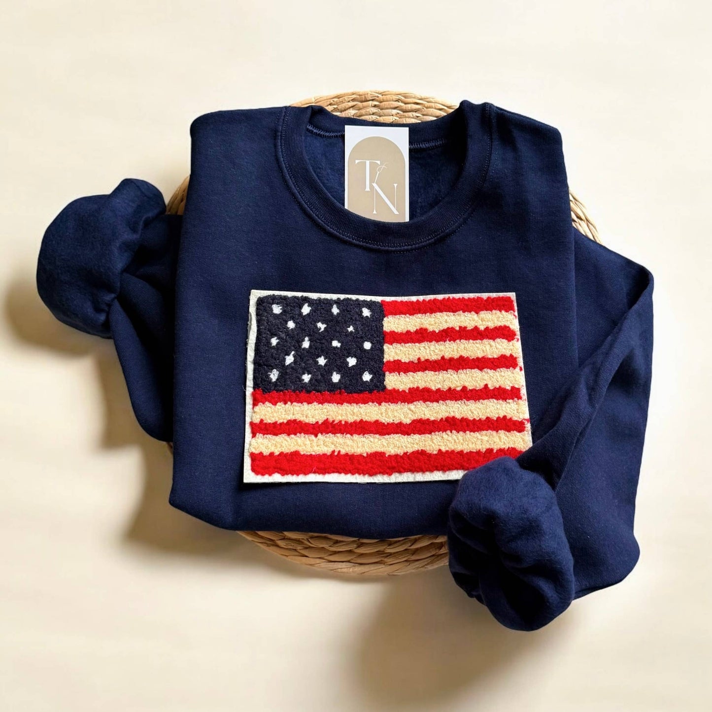 American Flag Sweatshirt, USA Flag Sweater