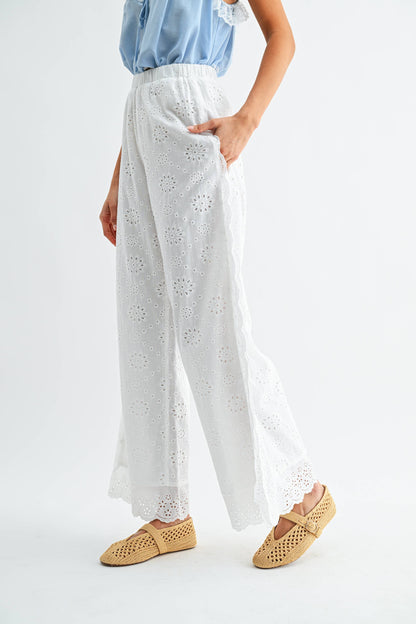 Broderie Anglaise pant