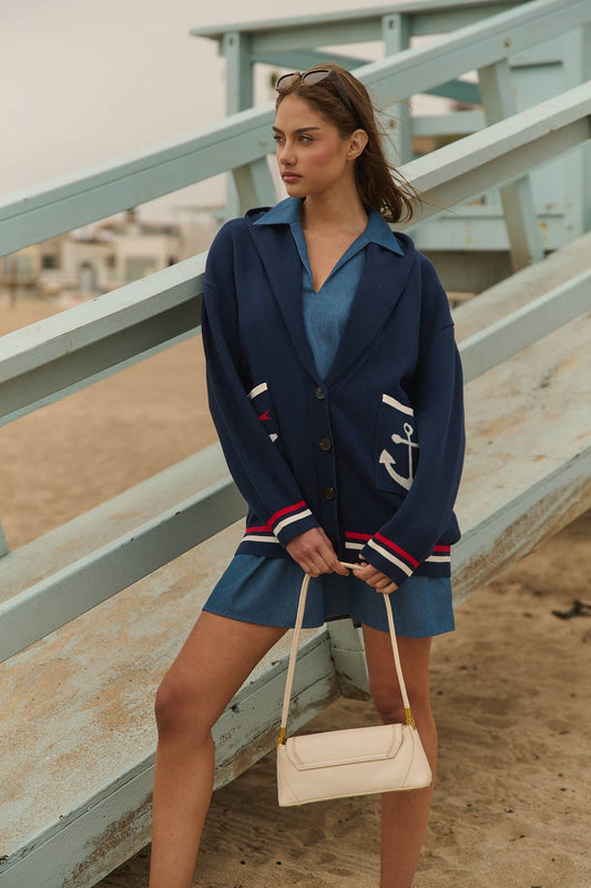 Dockside Shawl Collar Cardigan