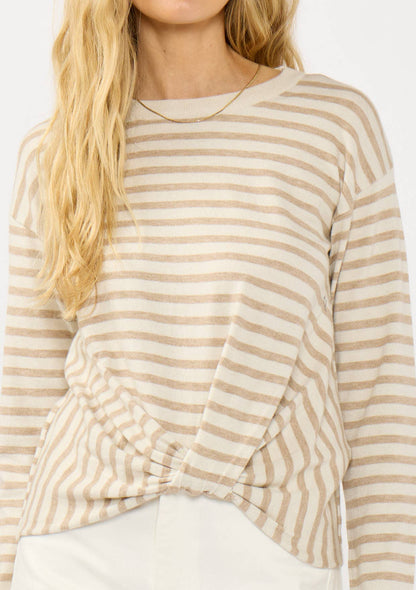 Front Knot Pullover Sweater