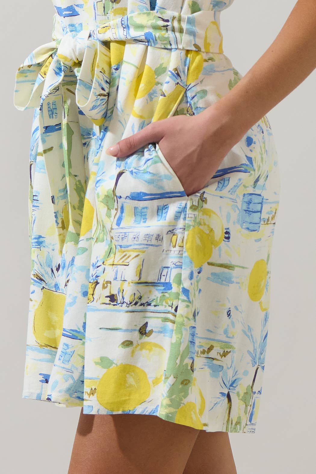 Amalfi Coast Valena Ruffle Mini Dress