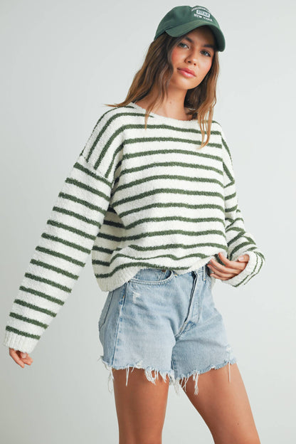 Striped Knit Sweater