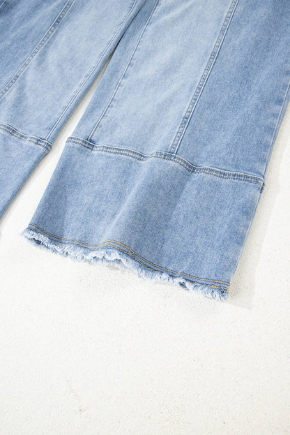 Drawstring Seam Detail Raw Hem WL