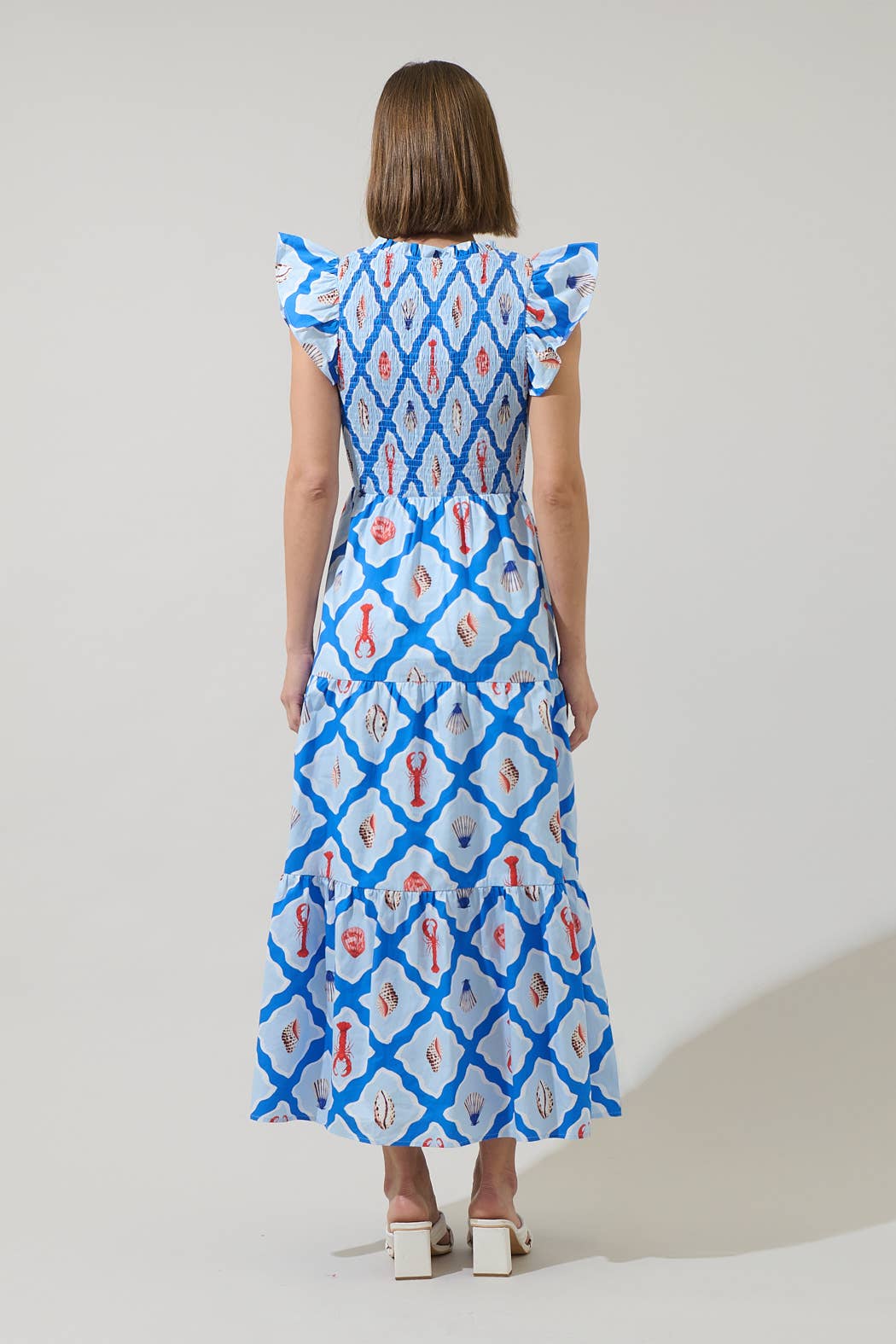 Lobster Bay Tiered Midi Dress