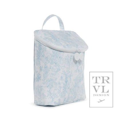 Take Away Lunch Bag - Insulated Bunny Toile Blue