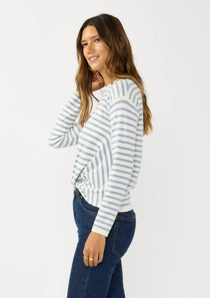 Front Knot Pullover Sweater