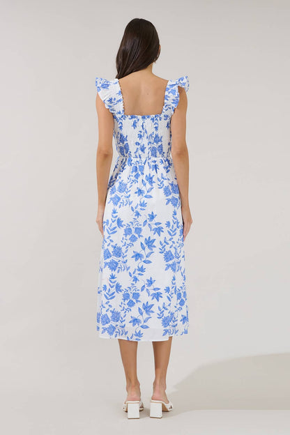 Heidi Smocked Midi Dress