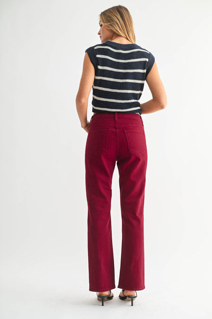 DK Cherry Slim Crop Bootcut Jean