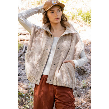 OVERSIZED MICRO SHERPA VEST